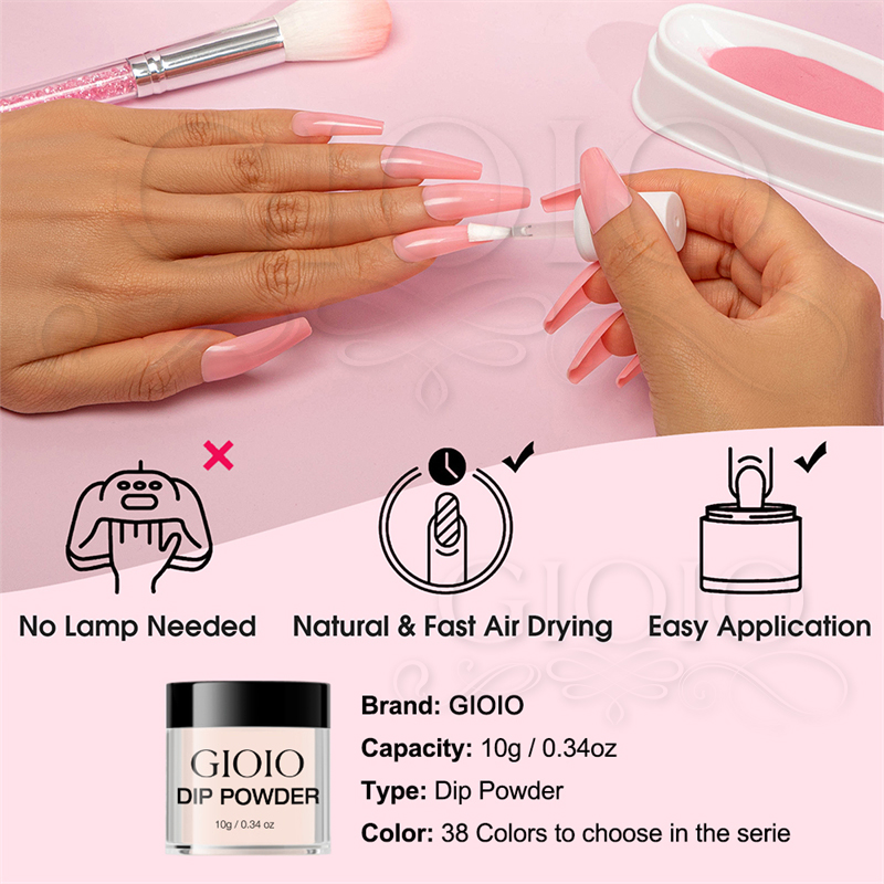 GIOIO 10g 38 Colors Dip Powder