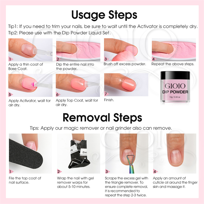 GIOIO 10g 38 Colors Dip Powder