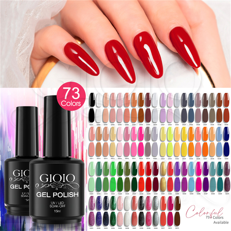 GIOIO 15ml Classic Plastic Bottle Serie Nail Gel Polish