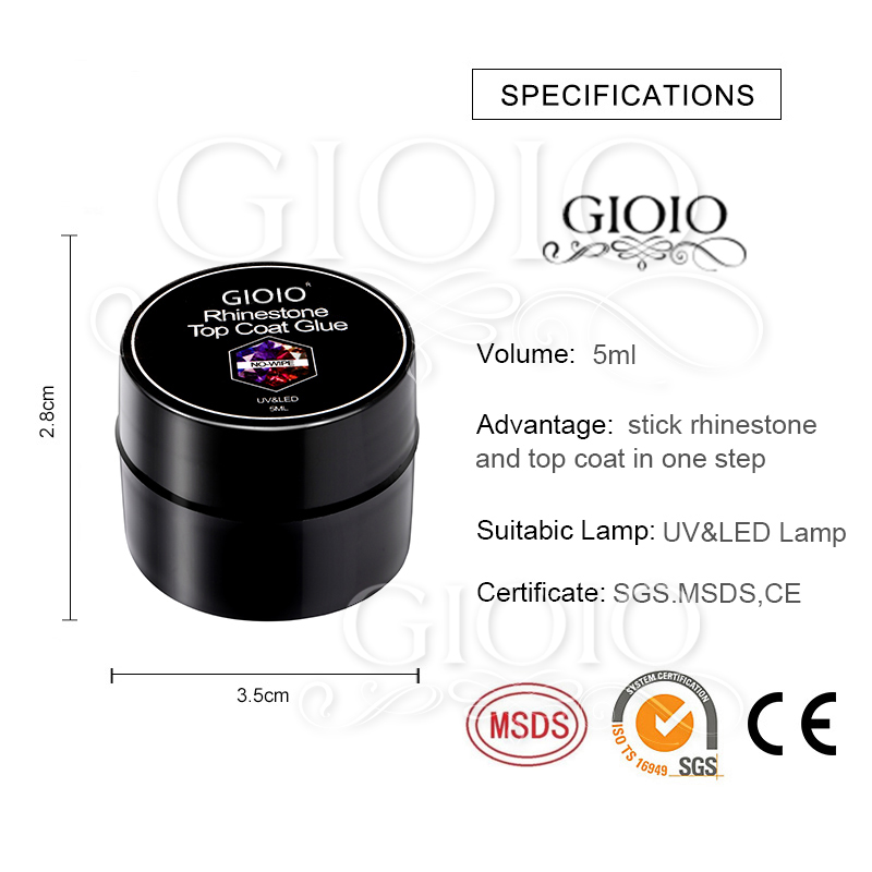 GIOIO 5ml Rhinestone Top Coat Glue