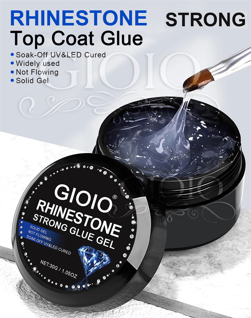 GIOIO 15g 30g Rhinestone Top Coat Glue