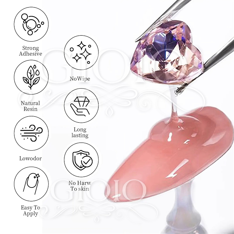 GIOIO 15g 30g Rhinestone Top Coat Glue