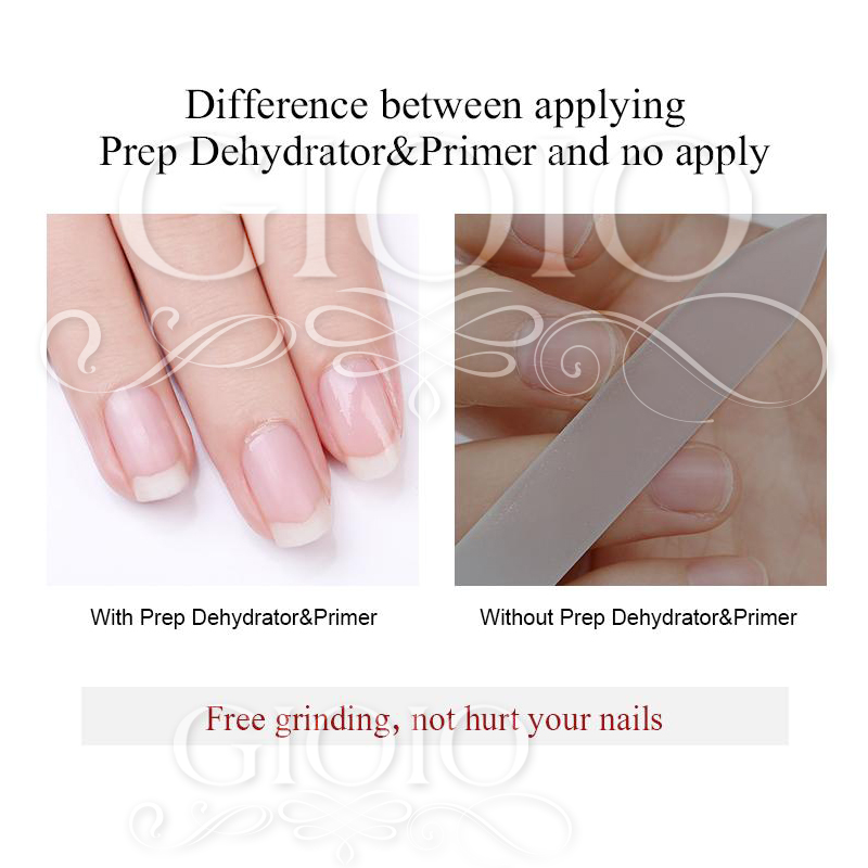 GIOIO 15ml Nail Primer + Nail Prep Dehydrator Nail Care Set