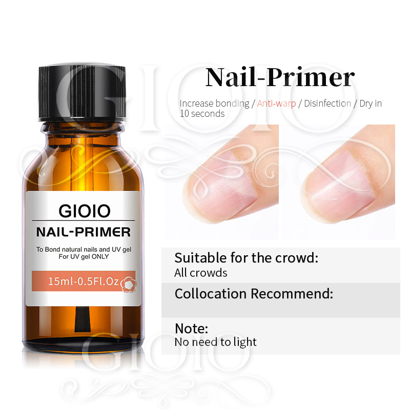 GIOIO 15ml Nail Primer + Nail Prep Dehydrator Nail Care Set