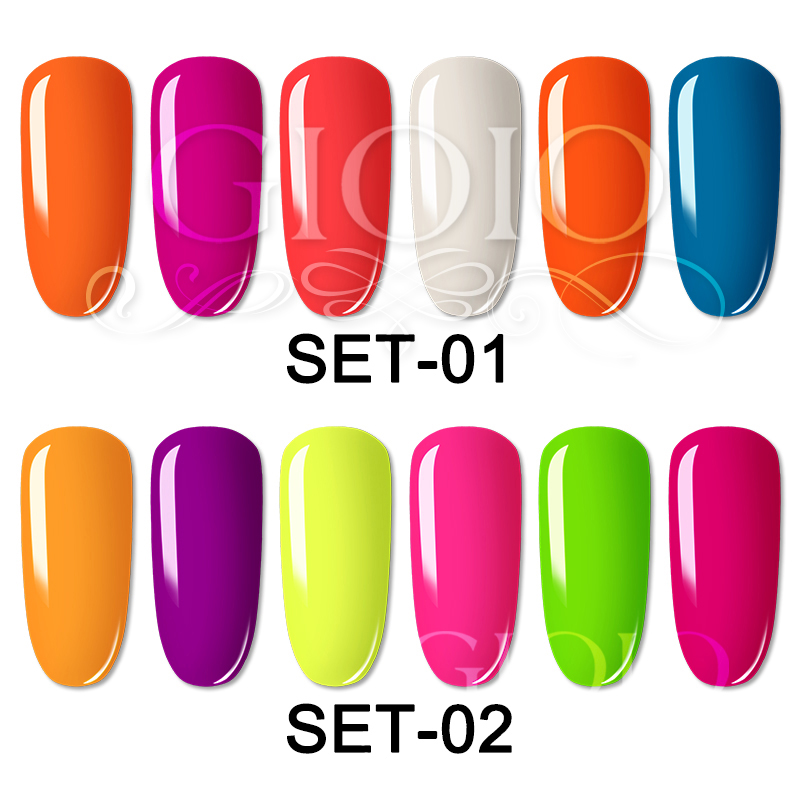 GIOIO 6 IN 1 Neon Powder Set (6x1g)