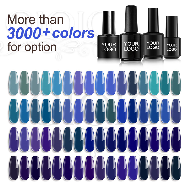 Blue Colors Serie Customized Nail Polish or Gel Polish