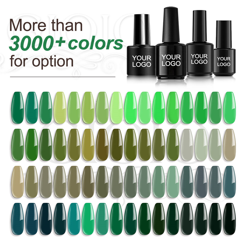 Green Colors Serie Customized Nail Polish or Gel Polish