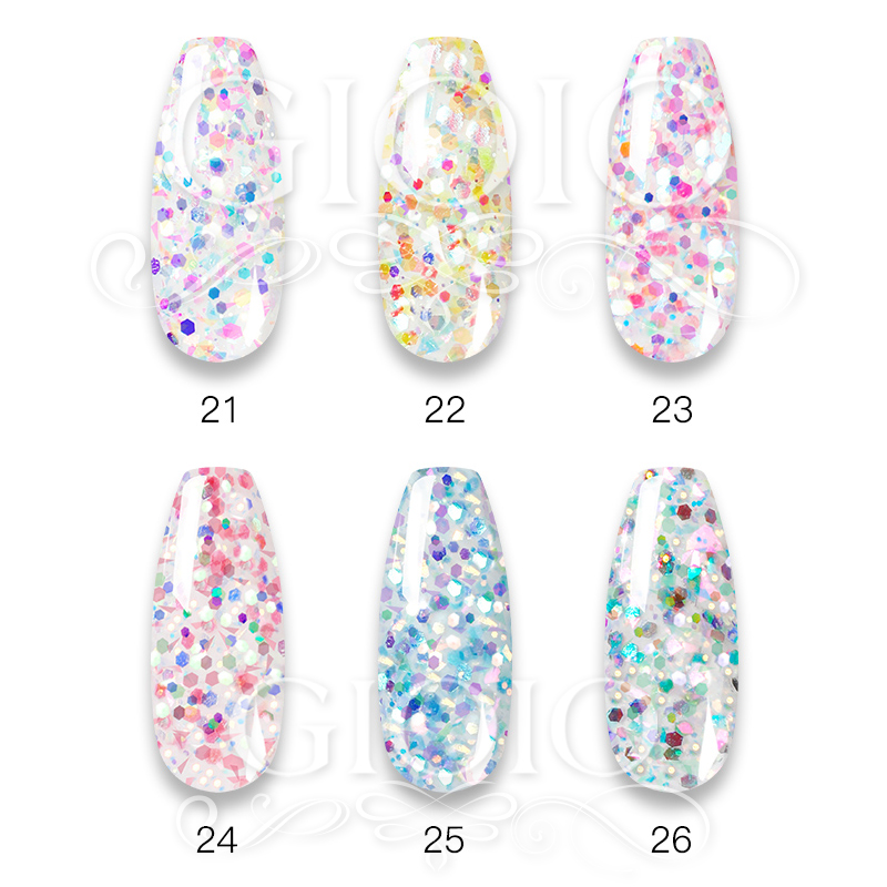 ​Shiny Colors Serie 15ml 30ml 60ml Customized Poly Gel