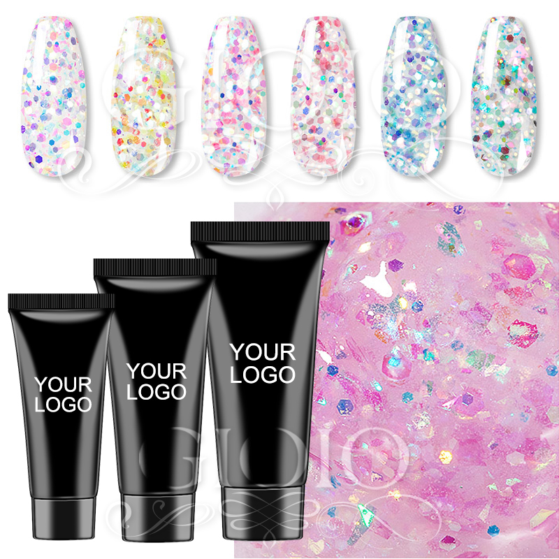 ​Shiny Colors Serie 15ml 30ml 60ml Customized Poly Gel