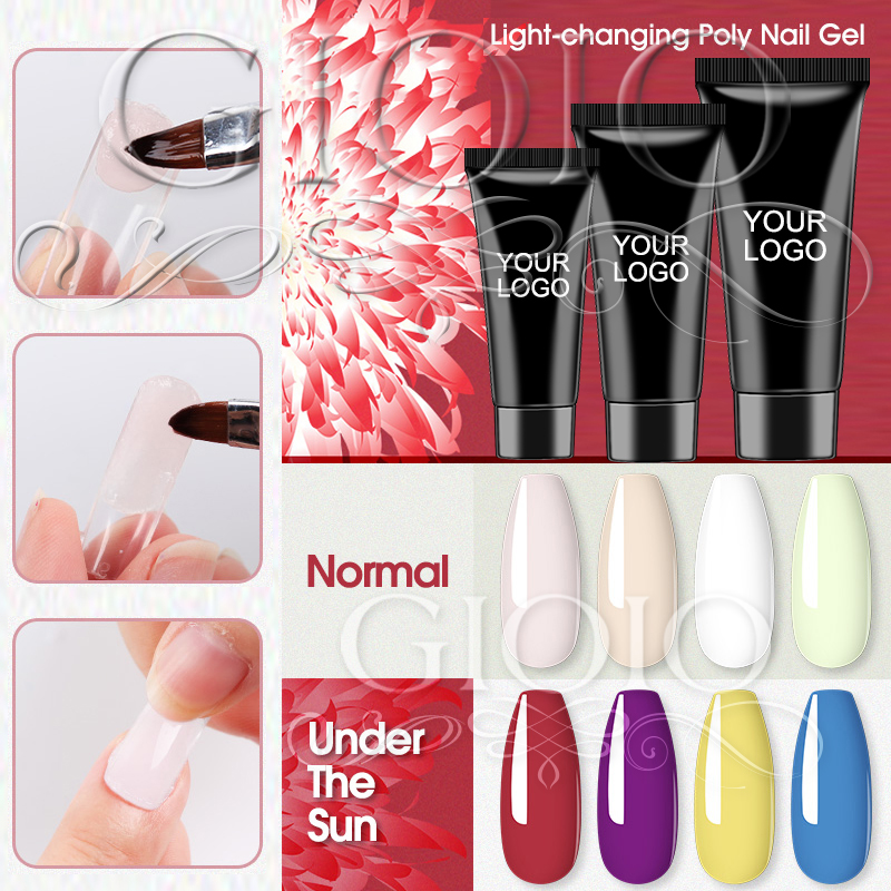 Light-Changing Colors Serie 15ml 30ml 60ml Customized Poly Gel