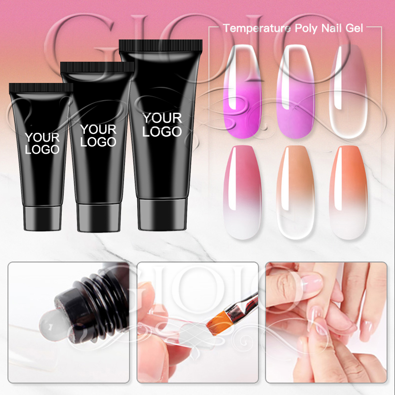 Temperature-Changing Colors Serie 15ml 30ml 60ml Customized Poly Gel