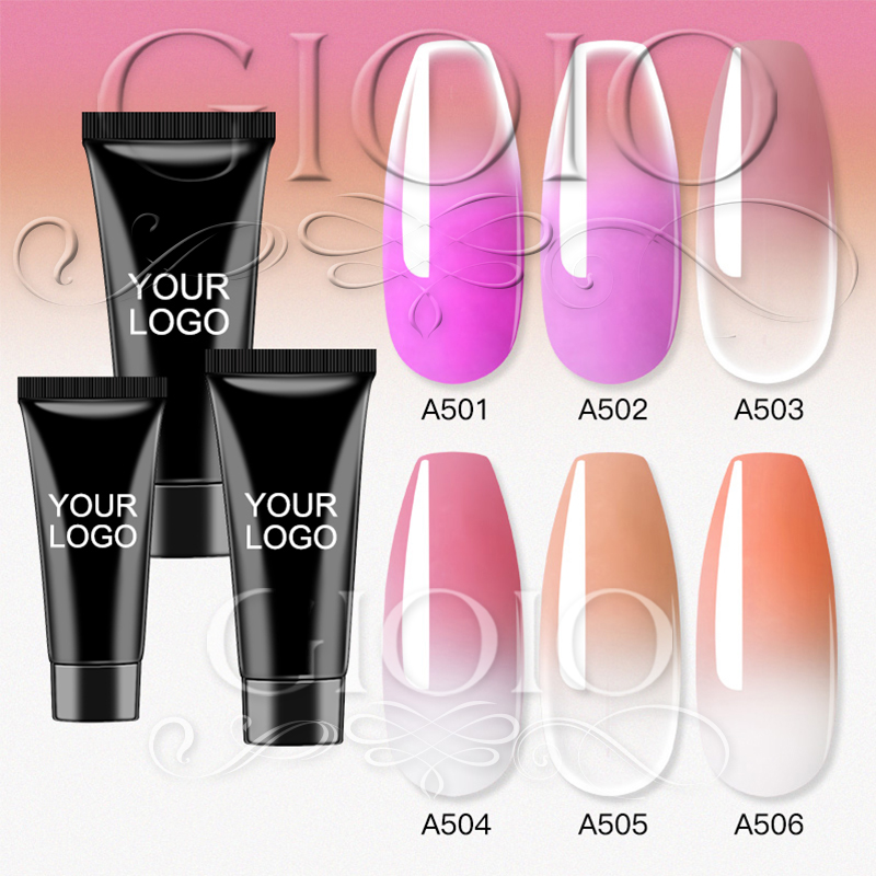 Temperature-Changing Colors Serie 15ml 30ml 60ml Customized Poly Gel