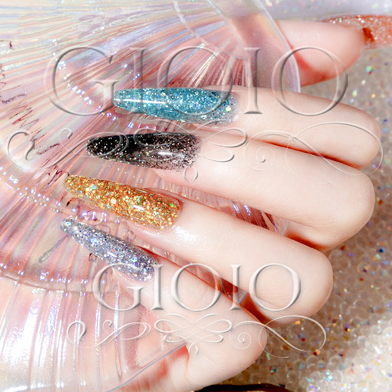 Glitter Color Series 15ml 30ml 60ml Customized Poly Gel