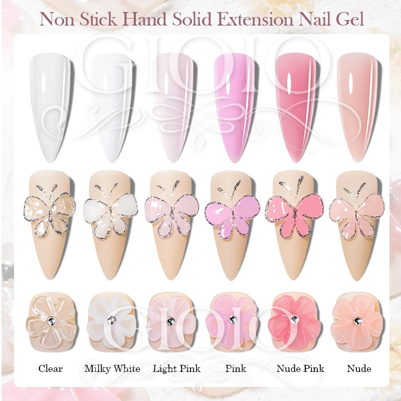 Customized Non-Stick Hand Solid Extension Nail Gel
