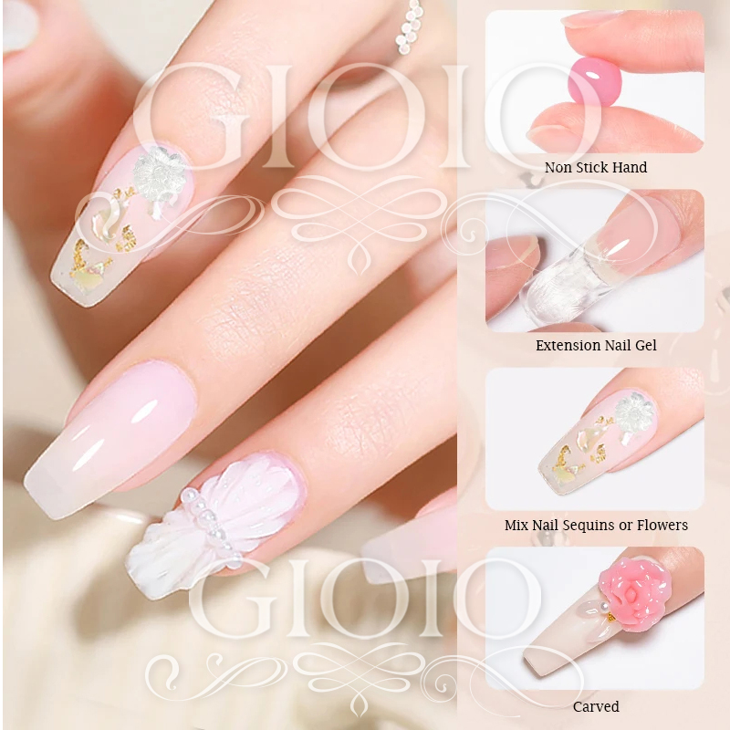 Customized Non-Stick Hand Solid Extension Nail Gel